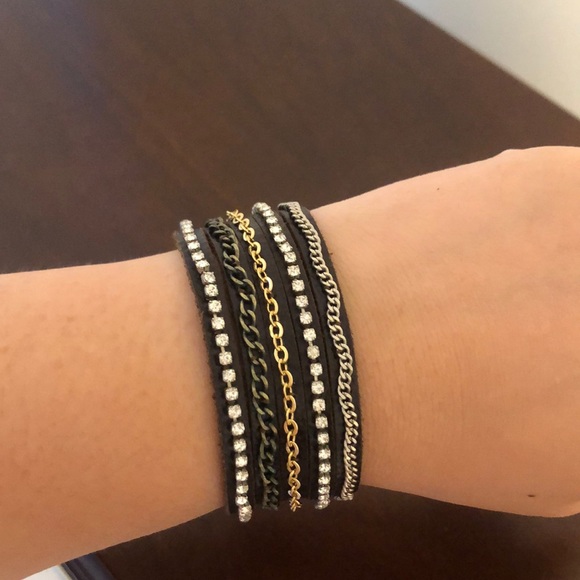 ♥️LOW LOW PRICE! CHAN LUU SUEDE CRYSTAL BRACELET♥️ - Picture 4 of 5